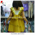 Hand embroidery wholesale girls smocked dress